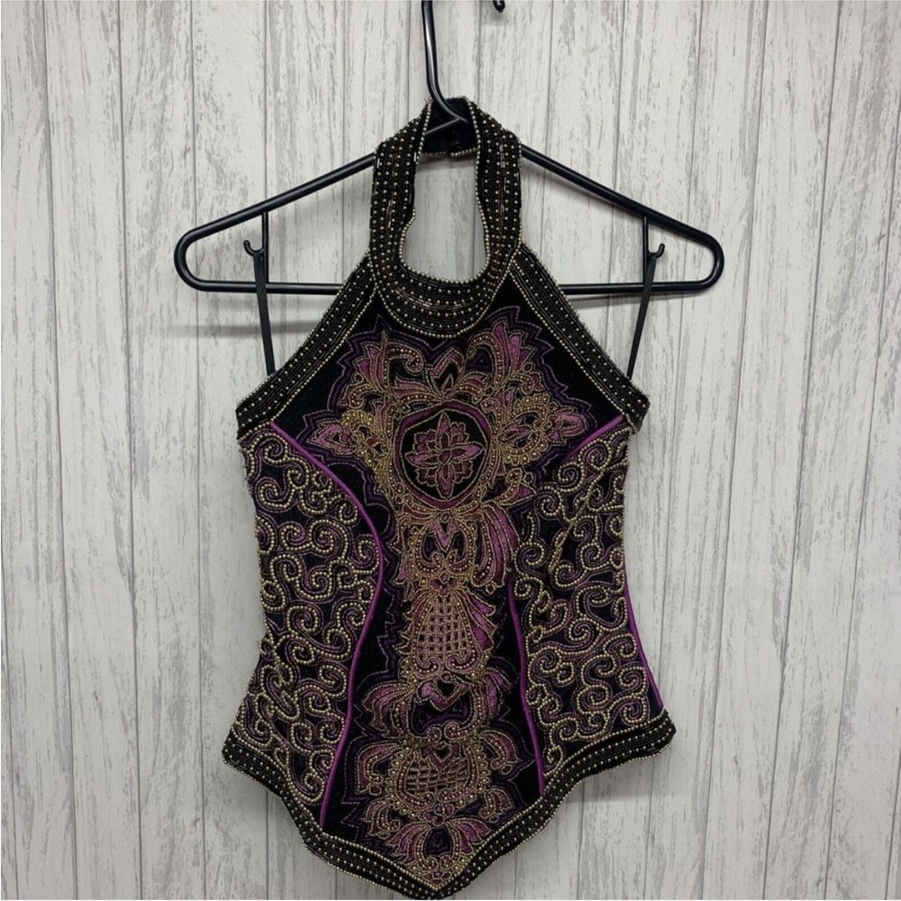 Womens Size XS/S Beautiful Beaded Corset